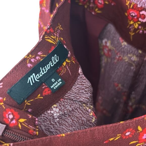 Madewell Apron Bow-Back Jumpsuit in Windowbox Floral Women’s size 0 - Picture 8 of 11